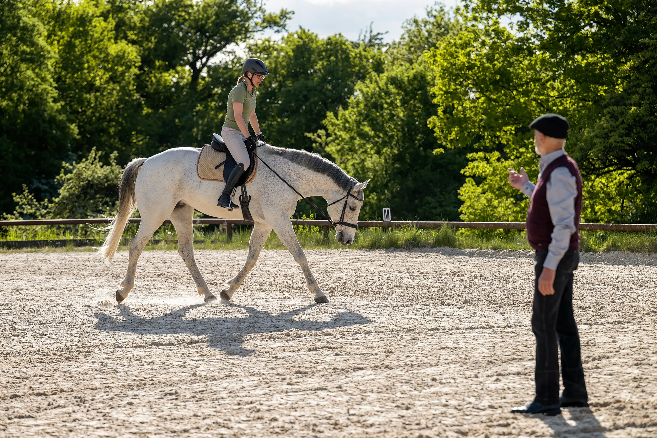 Knut Krüger beim Unterricht